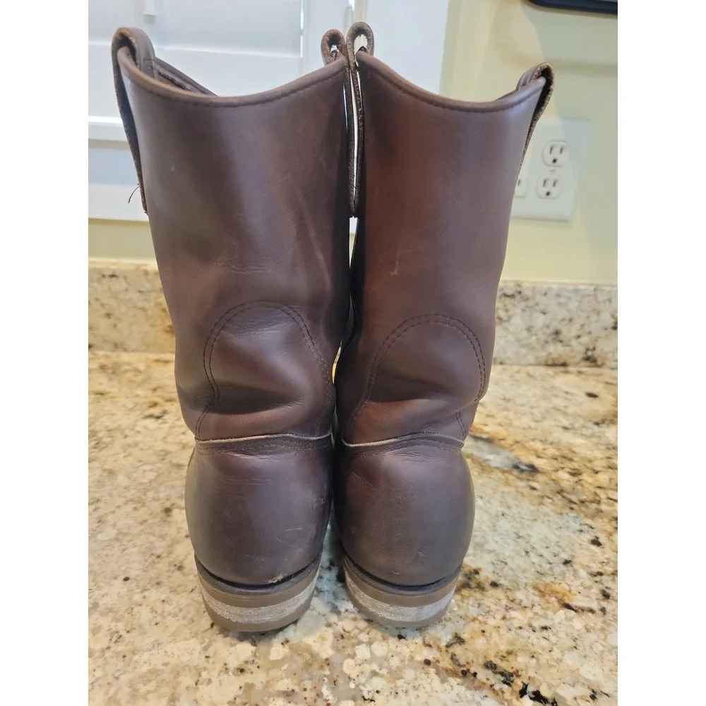 Red Wing 1155 Men's 12C Leather Work Boots Brown Oiled Pecos Cowboy Western